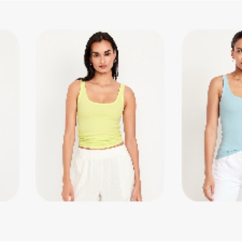 Brand New With Tags- Three Old Navy Ribbed Tank Tops